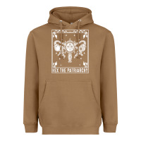 Toasted Coconut womens hex the patriarchy uterus tarot card halloween feminist t shirt Heavyweight Hoodie - maiPhamDesign