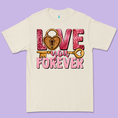 Love You Forever Valentine's Day Premium Tee Designed By Howdyjamesfarm