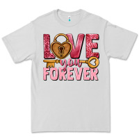 Dove Grey Love you forever Valentine's Day Premium Tee - HowdyJamesFarm