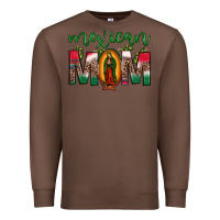 Chestnut mexican mom our lady of guadalupe leopard Premium Sweatshirt - JahusDesignShop