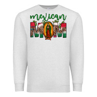 Oatmeal Heather mexican mom our lady of guadalupe leopard Premium Sweatshirt - JahusDesignShop