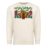 Sandshell mexican mom our lady of guadalupe leopard Premium Sweatshirt - JahusDesignShop
