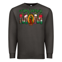 Smoke mexican mom our lady of guadalupe leopard Premium Sweatshirt - JahusDesignShop