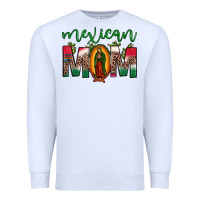 White mexican mom our lady of guadalupe leopard Premium Sweatshirt - JahusDesignShop