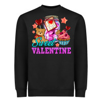 Black sweet valentine Heavyweight Sweatshirt - AdoDesignShop