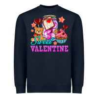 Navy sweet valentine Heavyweight Sweatshirt - AdoDesignShop