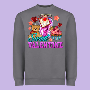 Sweet Valentine Heavyweight Sweatshirt Designed By Adodesignshop