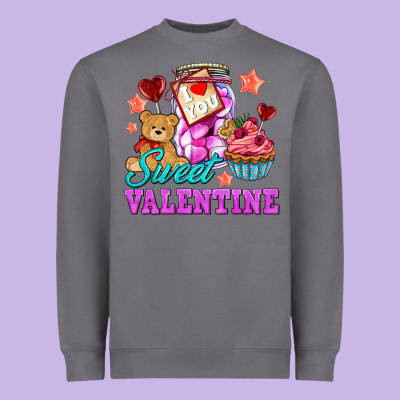 Sweet Valentine Heavyweight Sweatshirt Designed By Adodesignshop