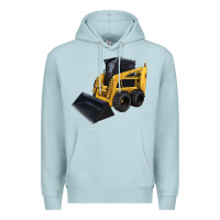 Blue Mist Skid Steer Loader Premium Hoodie - LillyAllenDesigns