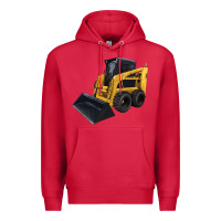 Cardinal Skid Steer Loader Premium Hoodie - LillyAllenDesigns