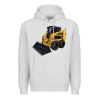 Dove Grey Skid Steer Loader Premium Hoodie - LillyAllenDesigns