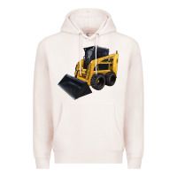 Pale Pink Skid Steer Loader Premium Hoodie - LillyAllenDesigns