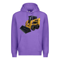 Purple Skid Steer Loader Premium Hoodie - LillyAllenDesigns