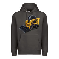 Smoke Skid Steer Loader Premium Hoodie - LillyAllenDesigns