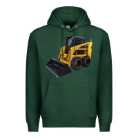 Sports Green Skid Steer Loader Premium Hoodie - LillyAllenDesigns