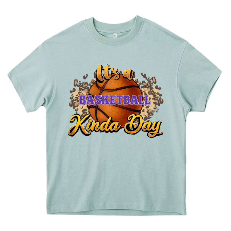 It's A Basketball Kinda Day Heavy Core Tee by HowdyJamesFarm | Teevron