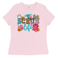 Bubblegum Pink scrub life olivia Ladies Tee - OliviaCreatesArt