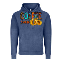 Vintage Denim coffee please western doodle letters Vintage Hoodie - FaDigitalArtStudio
