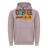 Vintage Zinc coffee please western doodle letters Vintage Hoodie - FaDigitalArtStudio