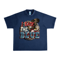 Navy I back the blue Urban Heavy Tee - FaDigitalArtStudio