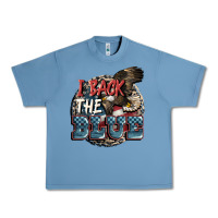 Pebble Blue I back the blue Urban Heavy Tee - FaDigitalArtStudio