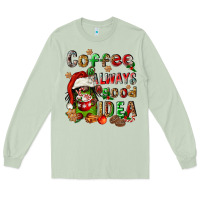 Matcha coffee is always a good idea Long Sleeve Tee - FaDigitalArtStudio