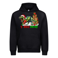 Black T- Rex X-Mas Mood Urban Hoodie - RanaPortraitStore