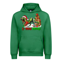 Emerald T- Rex X-Mas Mood Urban Hoodie - RanaPortraitStore