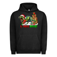 Pigment Black T- Rex X-Mas Mood Urban Hoodie - RanaPortraitStore