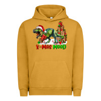 Pigment Peanut Butter T- Rex X-Mas Mood Urban Hoodie - RanaPortraitStore