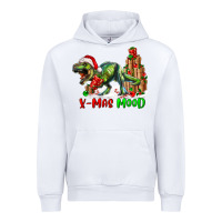 White T- Rex X-Mas Mood Urban Hoodie - RanaPortraitStore