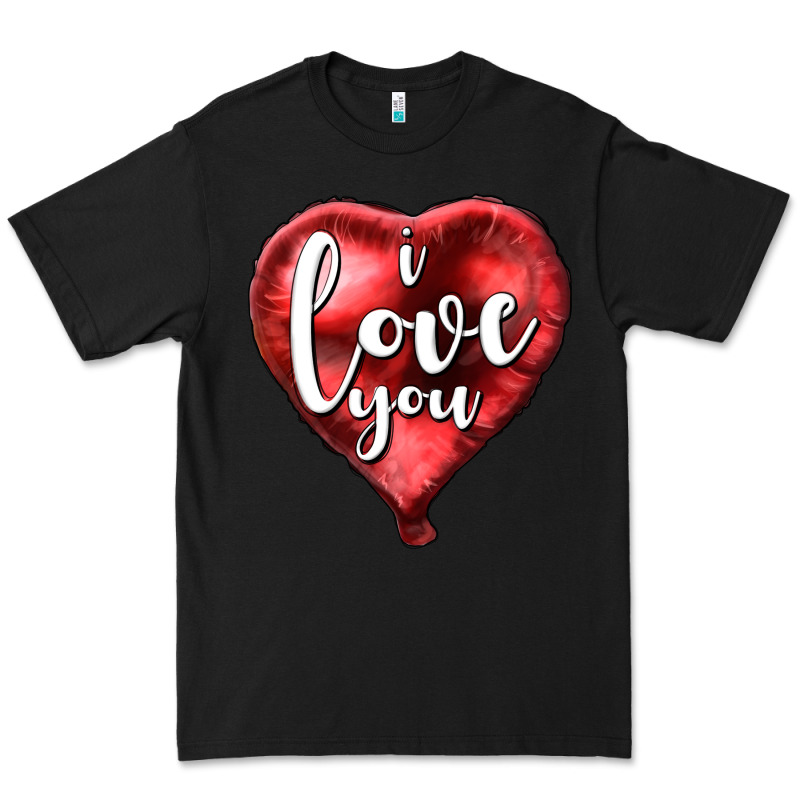 I Love You Heart Balloon Valentine's Day Premium Tee by HowdyJamesFarm | Teevron