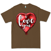 Cacao I love you heart balloon Valentine's Day Premium Tee - HowdyJamesFarm