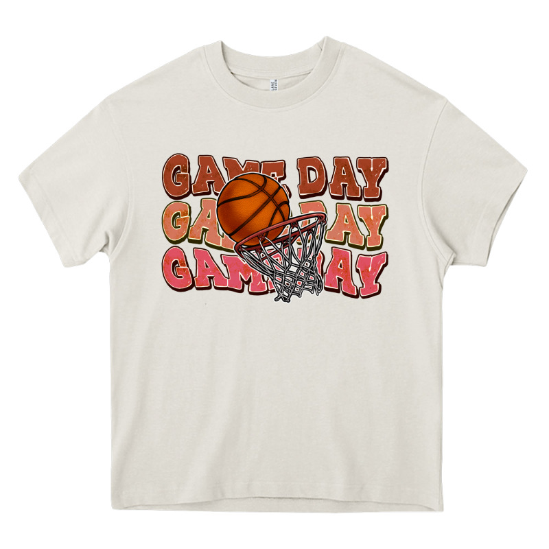 Game Day Game Day Game Day Basketball Heavy Core Tee by HowdyJamesFarm | Teevron