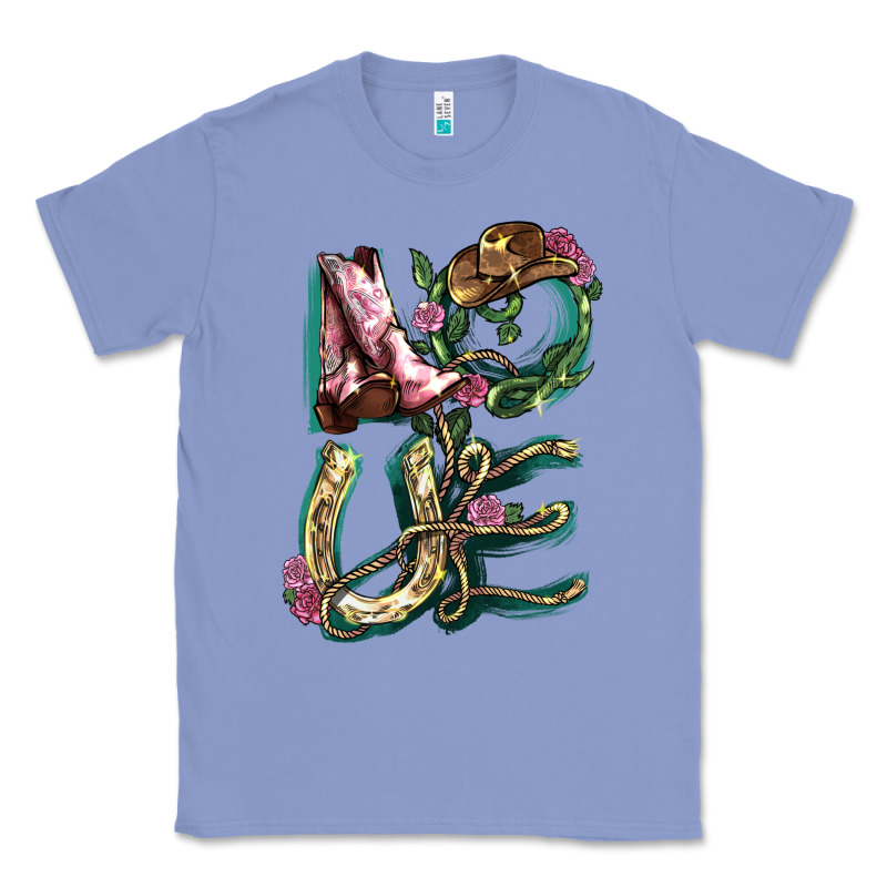 Love Boots Horseshoe Classic Tee by HowdyJamesFarm | Teevron