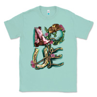 Seafoam Love boots horseshoe Classic Tee - HowdyJamesFarm