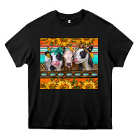 Black heifers and sunflowers Heavy Core Tee - Jasminsmagicworld