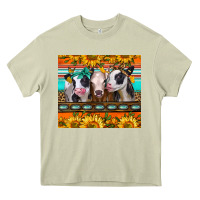Mossy heifers and sunflowers Heavy Core Tee - Jasminsmagicworld