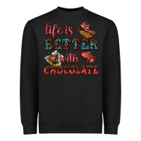 Black life is better with chocolate Heavyweight Sweatshirt - AdoDesignShop