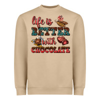 Mushroom life is better with chocolate Heavyweight Sweatshirt - AdoDesignShop