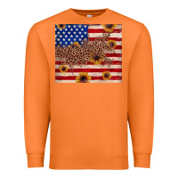 Carrot American flag leopard sunflower Premium Sweatshirt - JahusDesignShop
