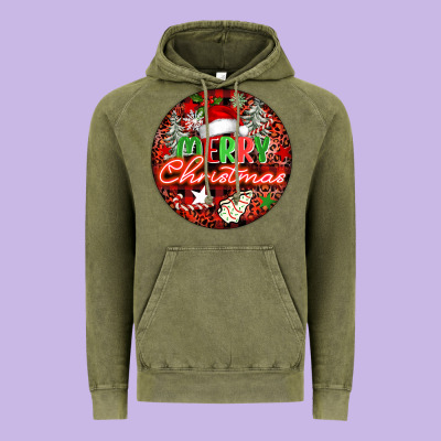 Merry Christmas Vintage Hoodie Designed By Fadigitalartstudio