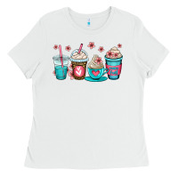 White mom fuel coffee cups Ladies Tee - OliviaCreatesArt