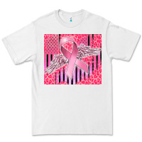 White cancer awareness american flag Premium Tee - CowGirlArtShop