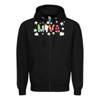 Black love tooth and tooth fairy Zipper Hoodie - AdoDesignShop