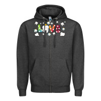Charcoal Heather love tooth and tooth fairy Zipper Hoodie - AdoDesignShop