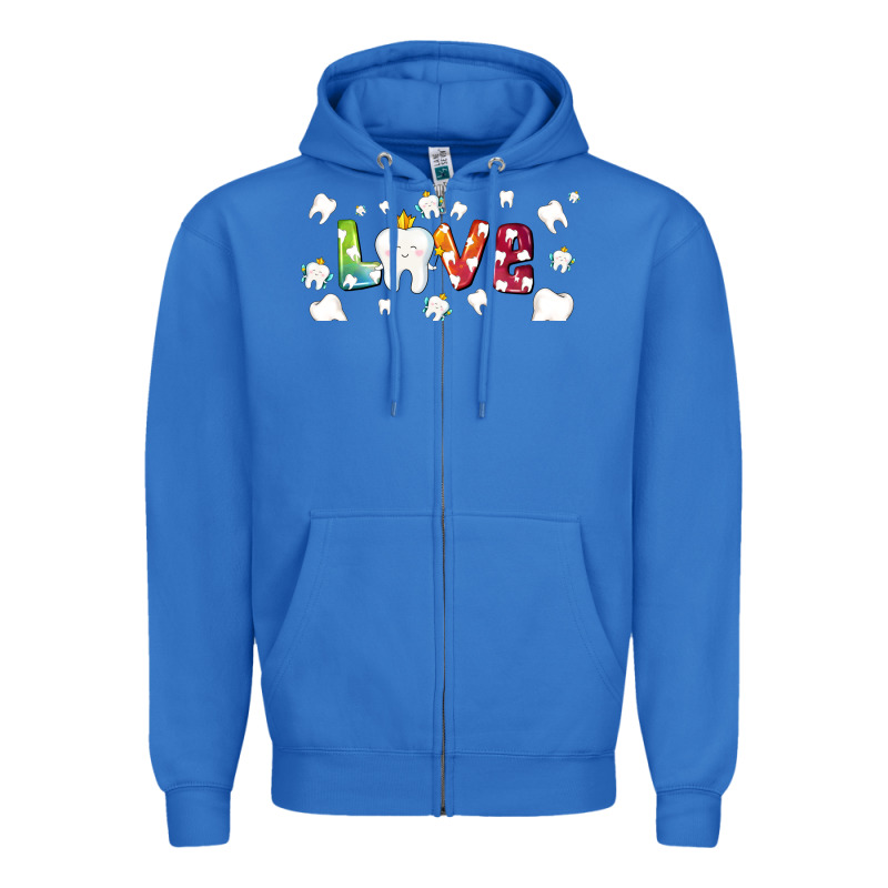 Love Tooth And Tooth Fairy Zipper Hoodie by AdoDesignShop | Teevron