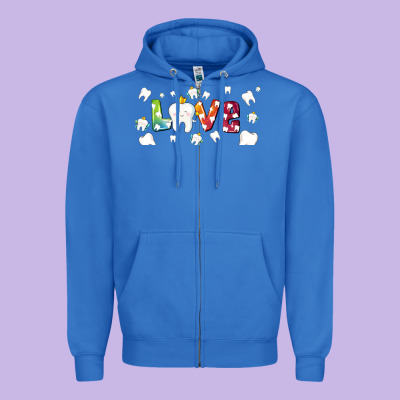 Love Tooth And Tooth Fairy Zipper Hoodie Designed By Adodesignshop