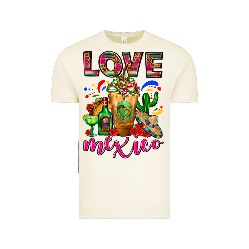 Love Mexico Cold Drink Frappe Vintage Tee by FaDigitalArtStudio | Teevron