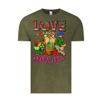 Vintage Olive Love Mexico Cold Drink Frappe Vintage Tee - FaDigitalArtStudio